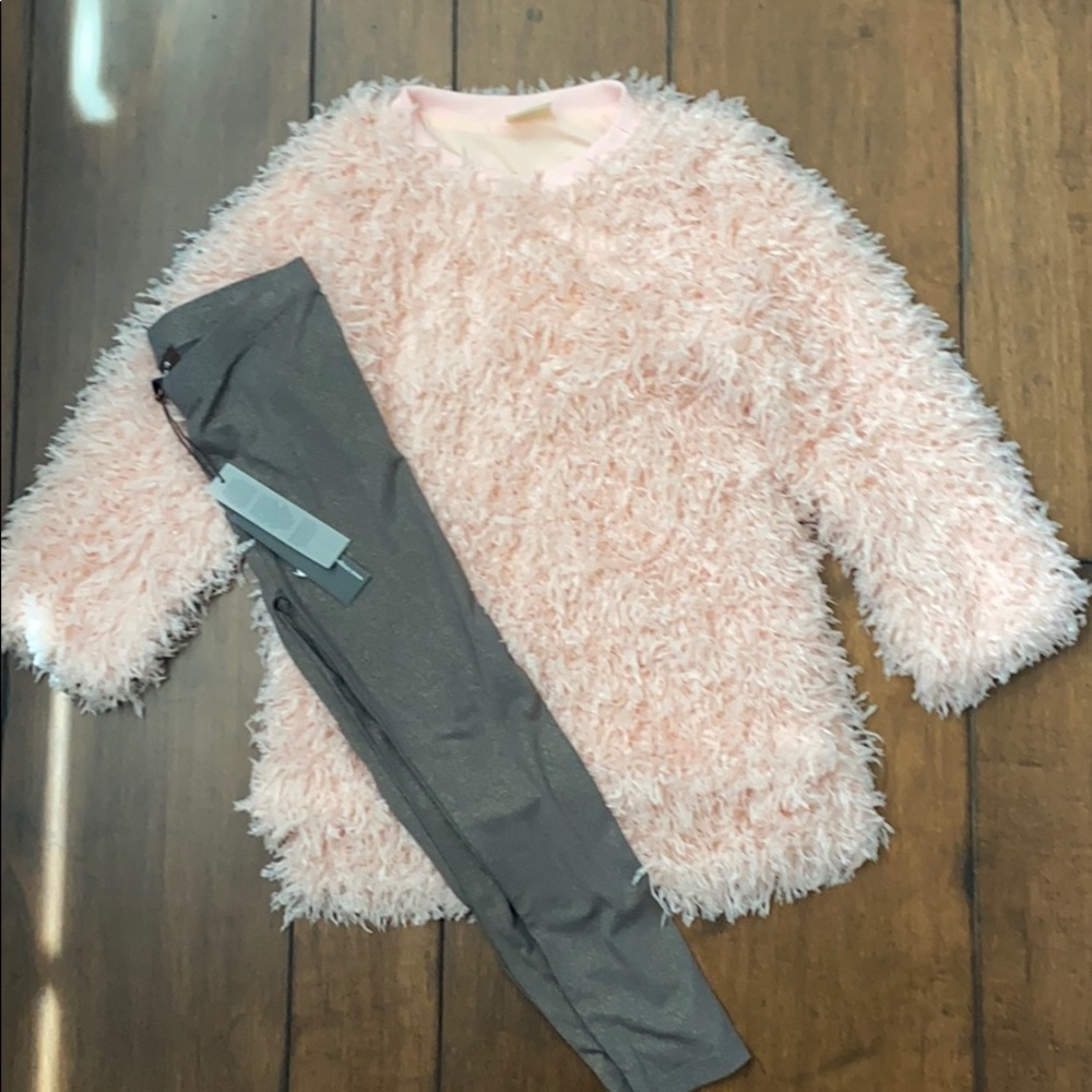 imoga legging-new with tags-brown/grey sparkle